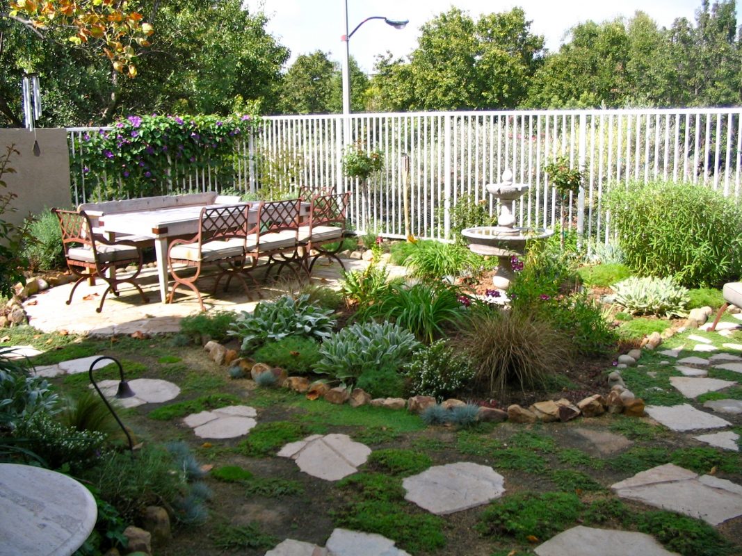 backyard melbourne dining room tropical garden