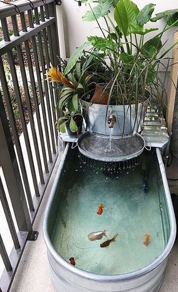 deck garden mini tropical lake