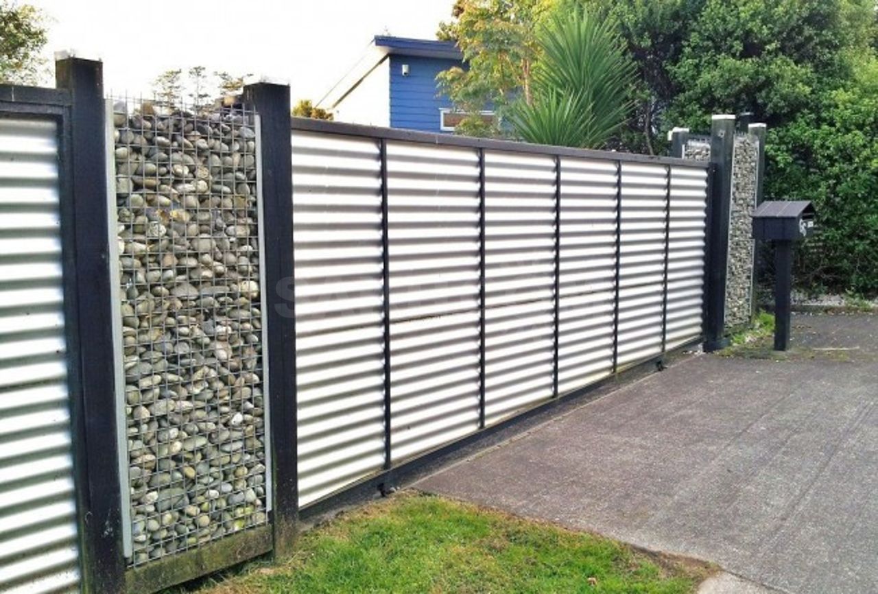 Gabion and Corrugated Iron ideas