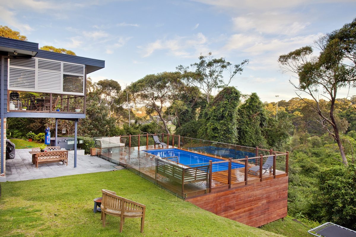 Contemporary Fence for Above-Ground Pool