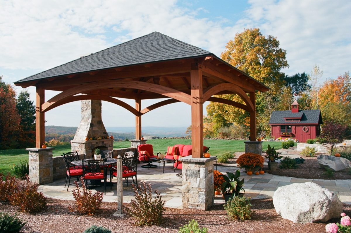 Truly-Finished Wooden Pavilion