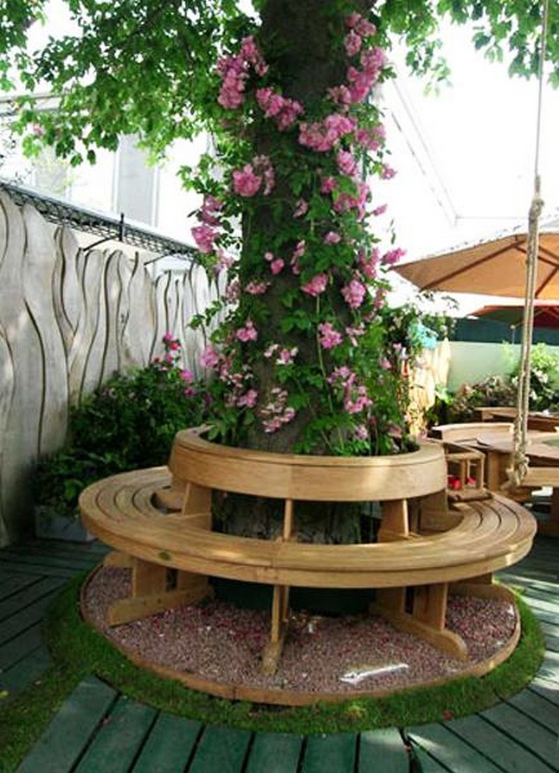 Install Bench around the Tree